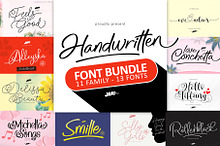 Handwriting Font Bundle HIRO.std