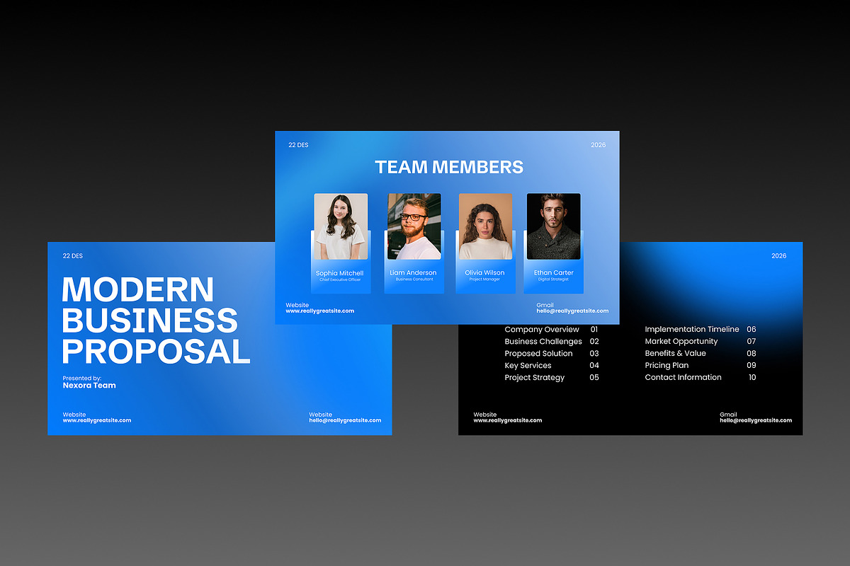 Modern  Business Presentation, a Presentation Template by adoestudio (Photo 4 of 8)