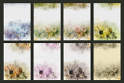 Gold & Flower Watercolor Backgrounds, a Pattern Graphic by Suna Kosem (Thumbnail 9 of 19)