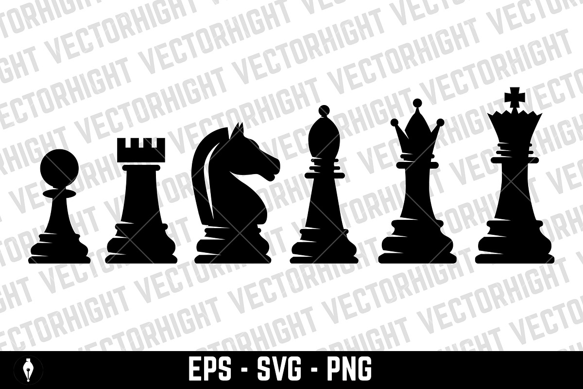 Set of chess pieces, an Object Graphic by Vectorhight (Photo 2 of 3)