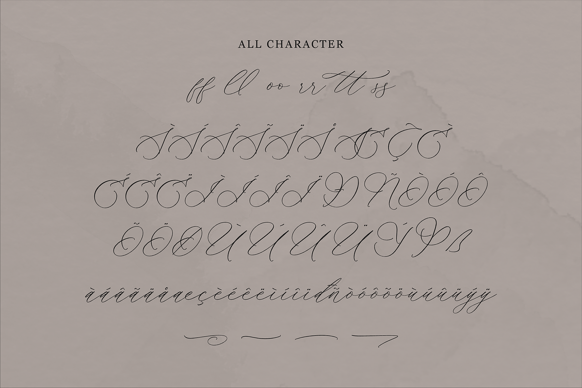 Ramsttale Chelliria Chic Calligraphy, a Script Font by Storytype Studio (Photo 12 of 12)