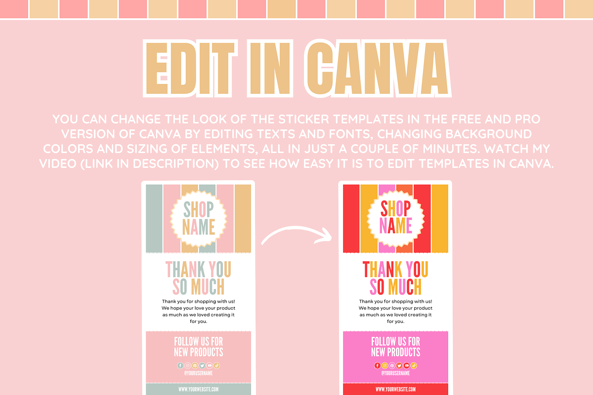 Box Label Sticker Templates, a Stationery Template by SunshineStudioBoutique (Photo 4 of 8)