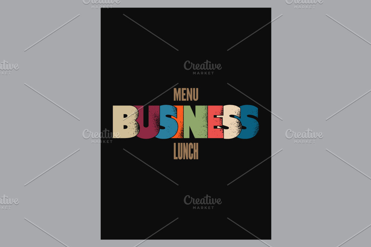 Business Lunch Menu vector designs., a Food Illustration by PoPaShop (Photo 8 of 10)