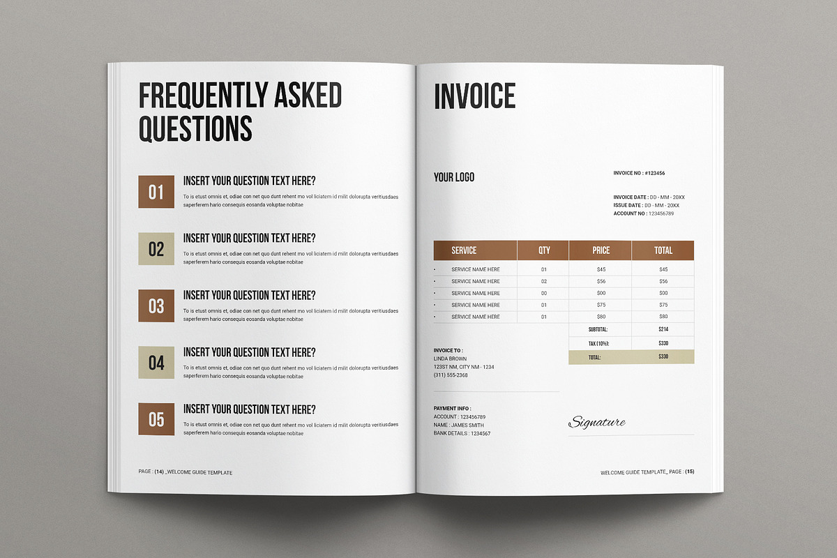 Welcome Guide Template, a Brochure Template by E-Type (Photo 6 of 7)