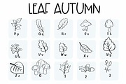 Leaf Autumn| Symbols Fonts, a Symbol Font by Sirinart (Thumbnail 3 of 6)