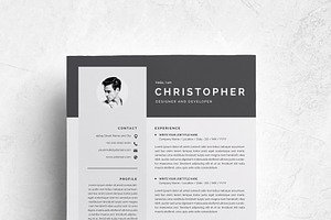 3 Pages Modern Resume Template/CV