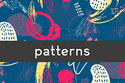 Abstract patterns and cards set #2, a Pattern Graphic by pixelwerk (Thumbnail 1 of 5)