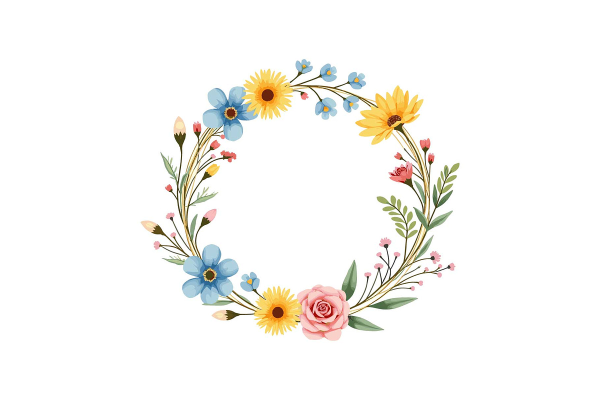 Spring Floral Wreath SVG Bundle, a Graphic by Gfx_Store (Photo 11 of 13)