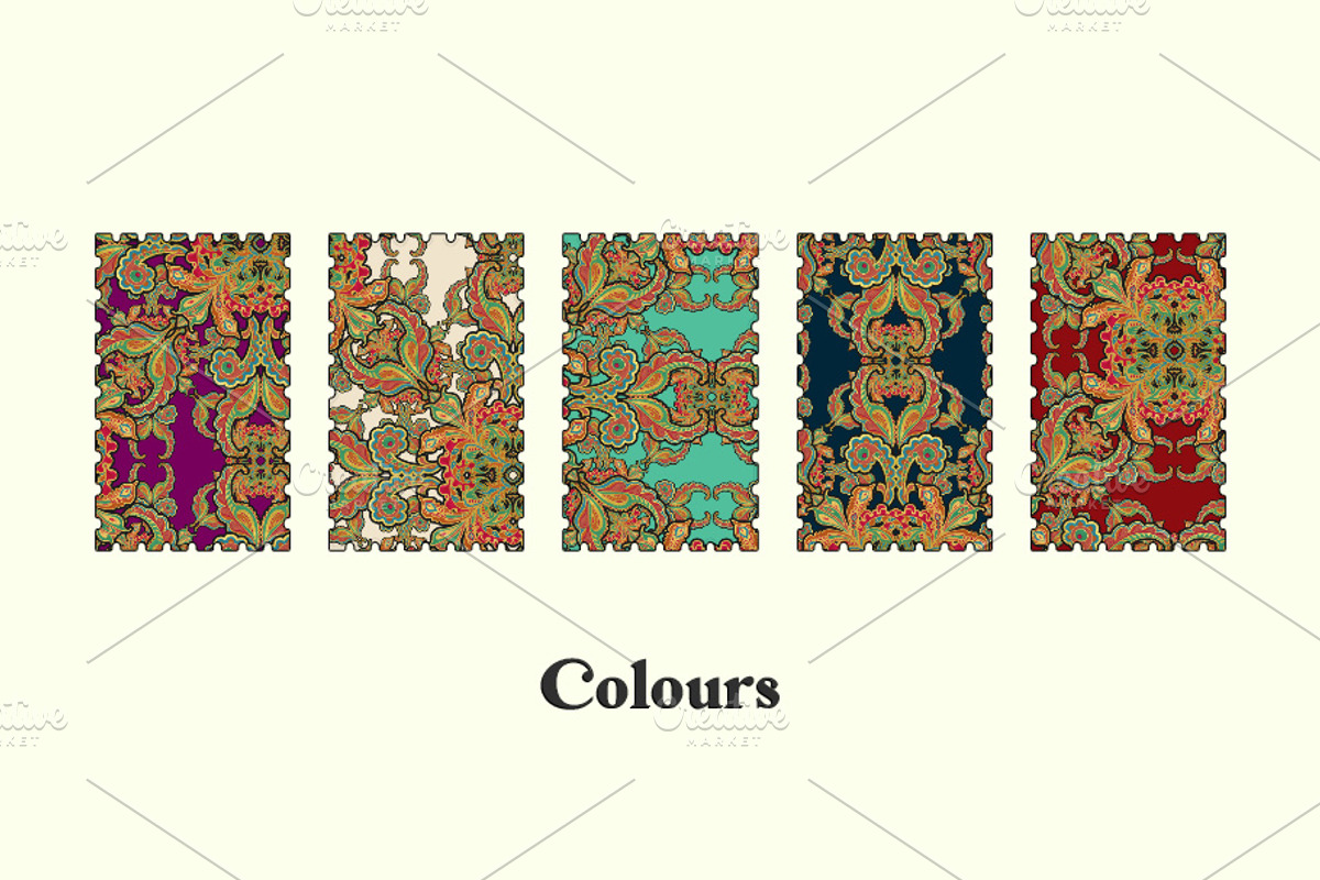 Bright flowers, a Texture Illustration by ilustrinna (Photo 7 of 8)