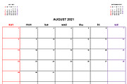Calendar Planner 2021, a Flyer Template by art789 studio (Thumbnail 8 of 13)