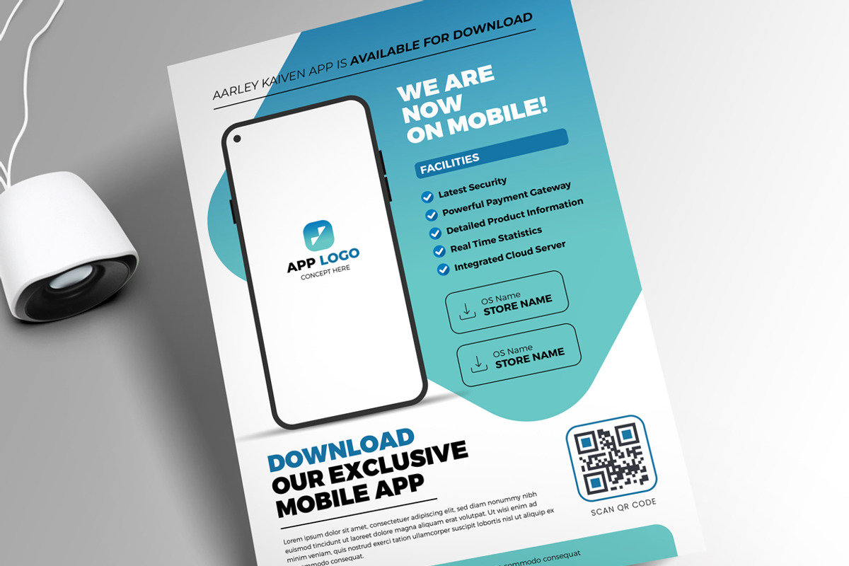 Mobile App Promotion Flyer, a Flyer Template by Aarley Kaiven (Photo 3 of 4)