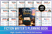 Fiction Writer’s Planning Book Kdp, a Stationery Template by Mustafiz (Thumbnail 1 of 4)