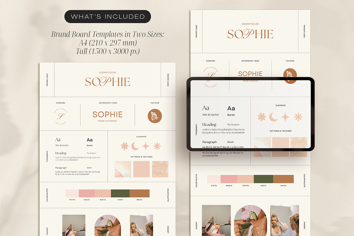 Beauty & Cosmetics Brand Board, a Branding & Logo Template by Creatif Foundry (Photo 3 of 6)