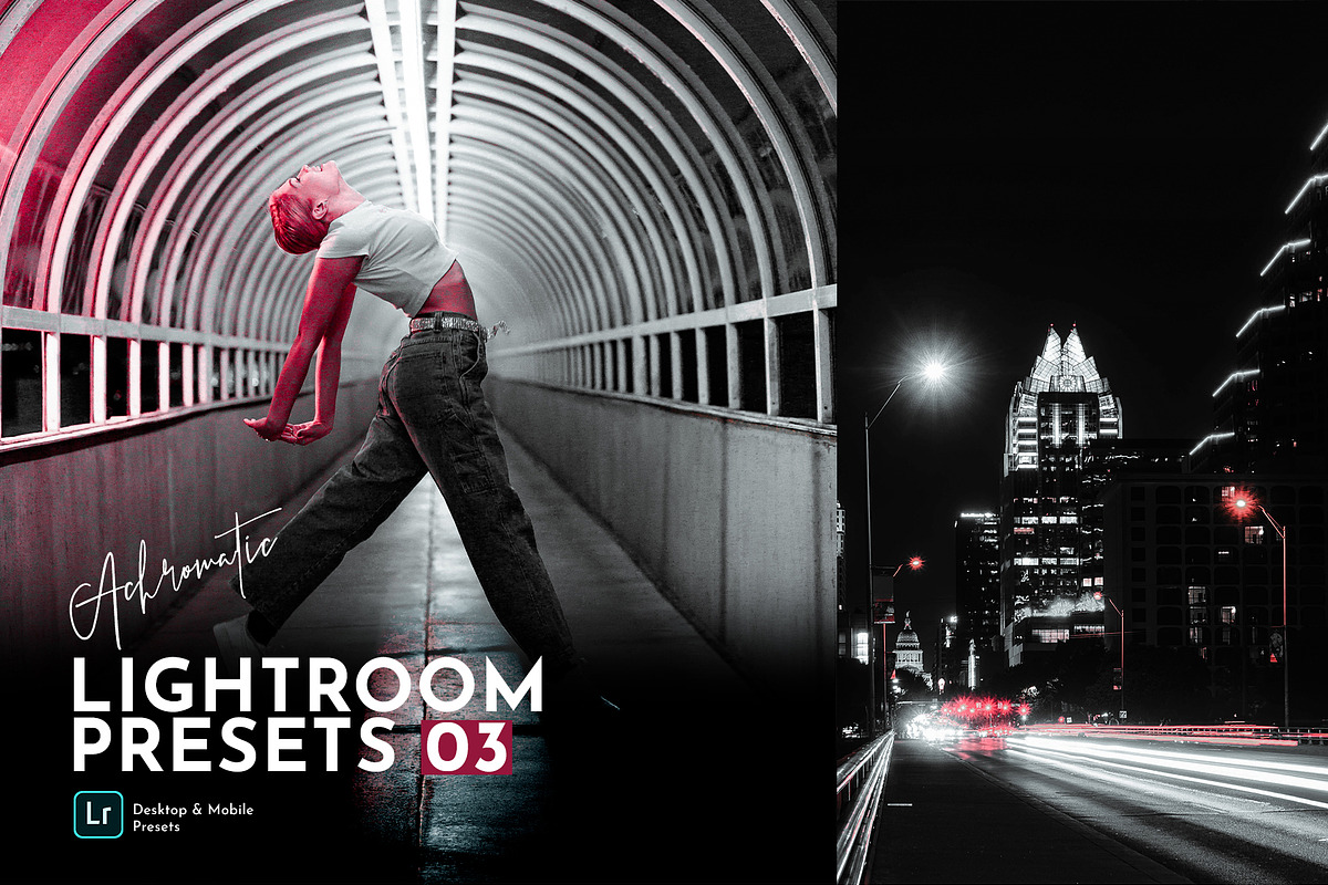Achromatic Lightroom Presets Pack, an Action Add-On by PixelHive Pro (Photo 1 of 15)