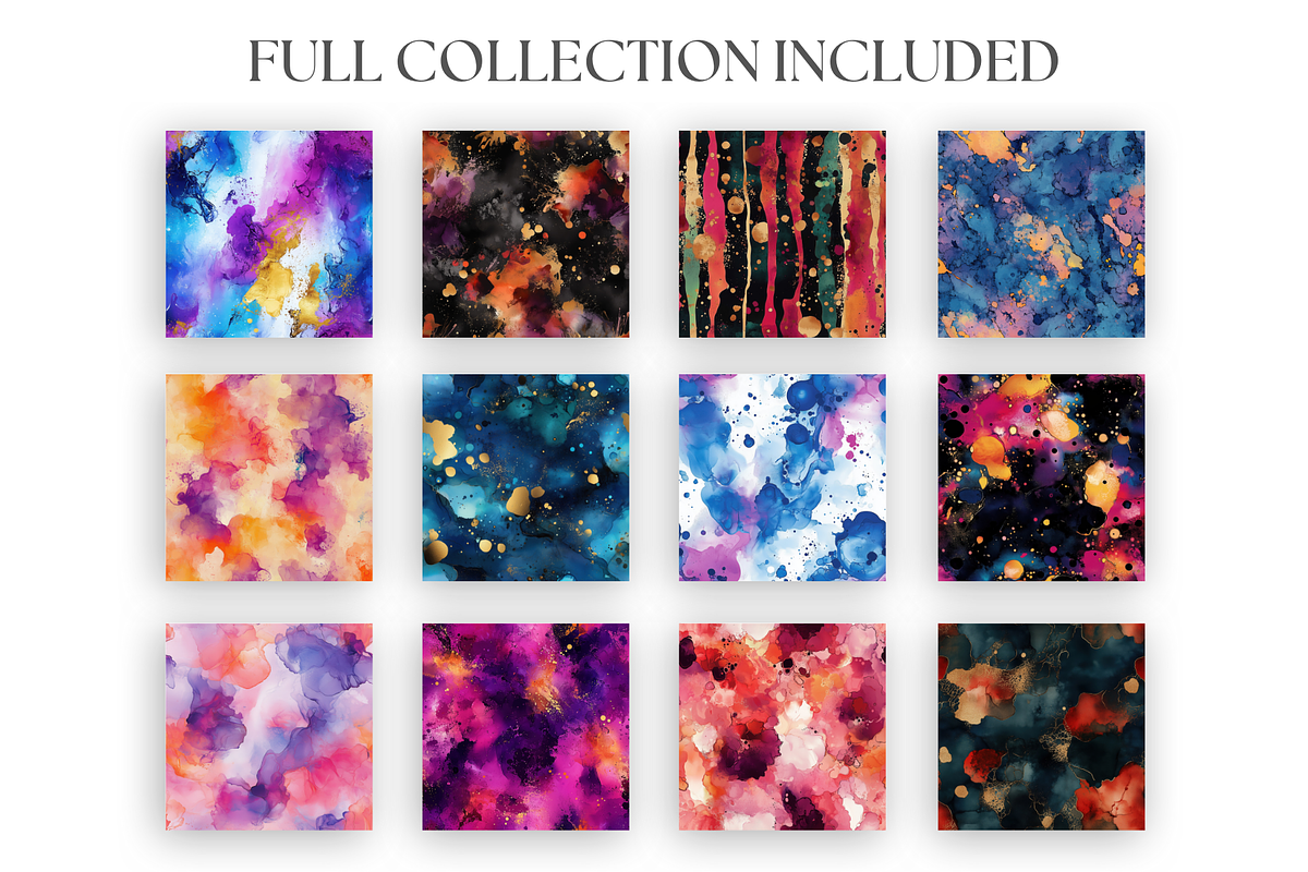 Alcohol Ink Splatter Textures, a Texture Graphic by Artful Assets Boutique (Photo 2 of 4)