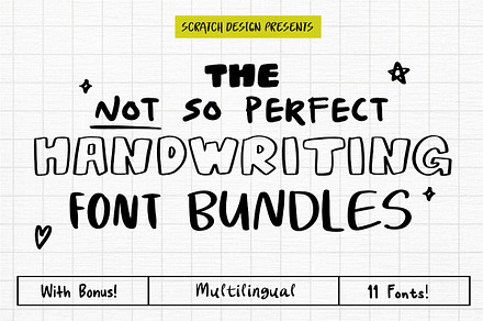 Not So Perfect Handwriting Bundles