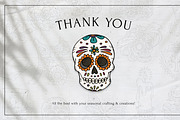 Hand Drawn Dia de los Muertos Images, a Seasonal Illustration by H&C Drawings & Designs (Thumbnail 15 of 15)