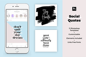 Social Media Quote Templates