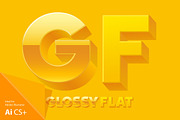 Vector alphabet of simple 3d letters, an Object Graphic by popskraft (Thumbnail 1 of 8)