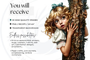 Alice in wonderland Clipart Set, a Person Illustration by ThatsDesignArt (Thumbnail 2 of 11)