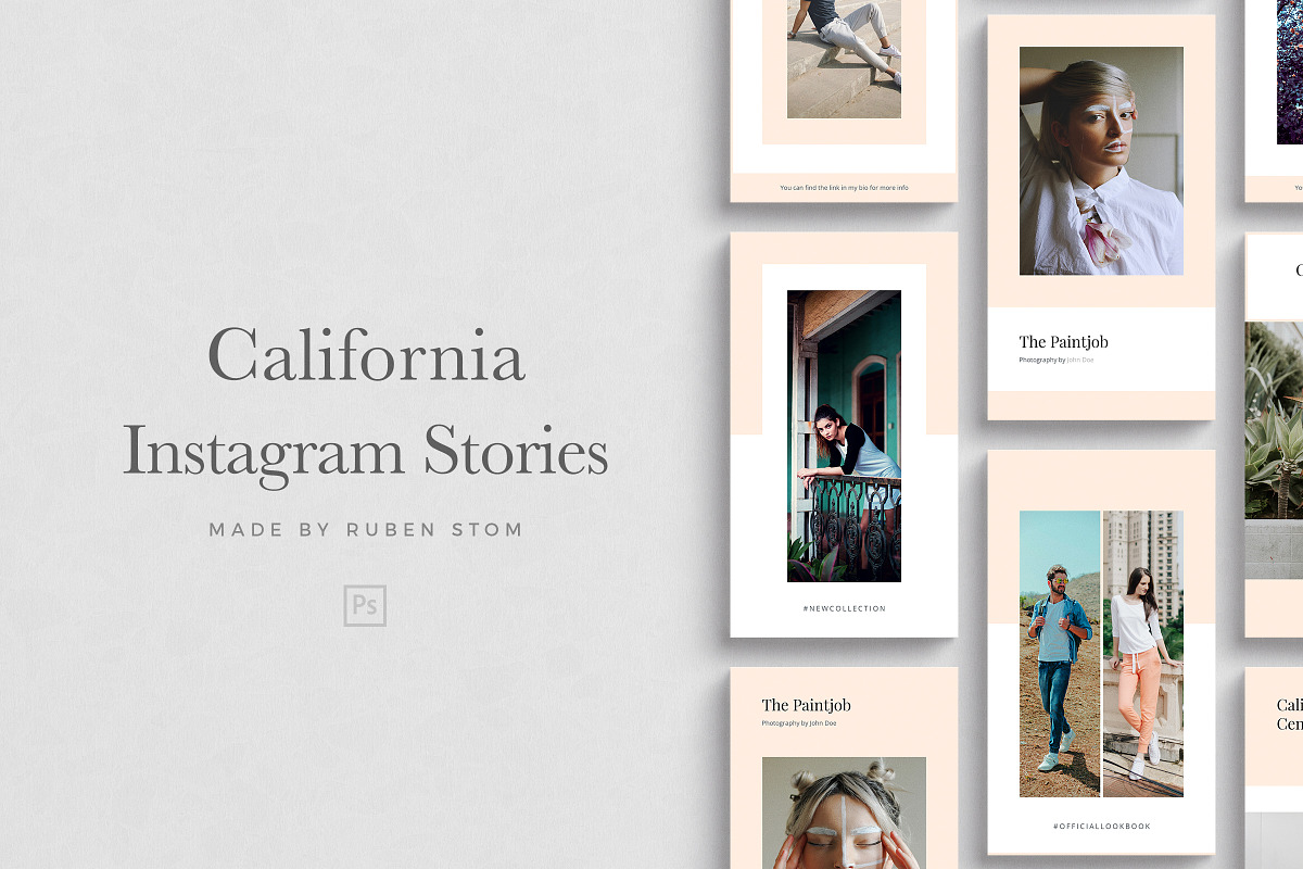 California Instagram Stories, a Social Media Template by Ruben Stom (Photo 1 of 9)