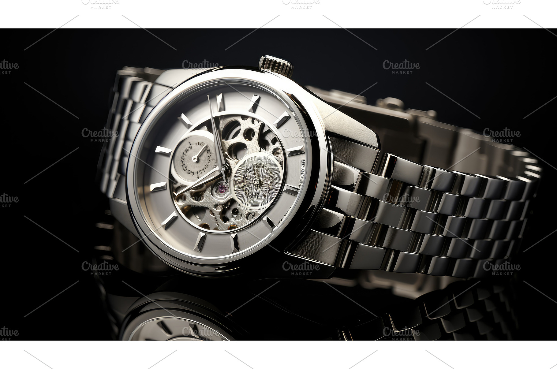 elegance silver metalic ai generated, a Beauty & Fashion Photo by pikepicture