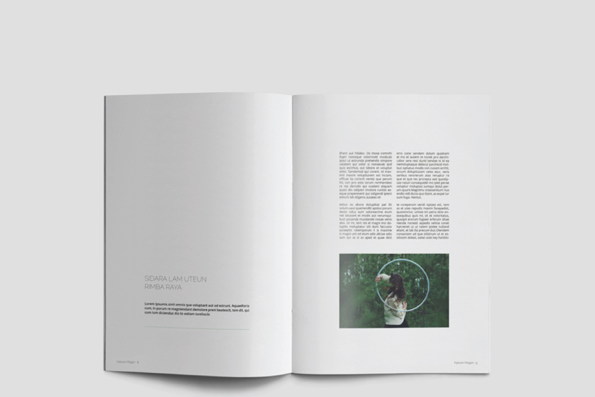 Nature Magazine, a Magazine Template by Alhaytar (Photo 5 of 15)