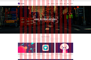 Sliced: PSD One-Page Template