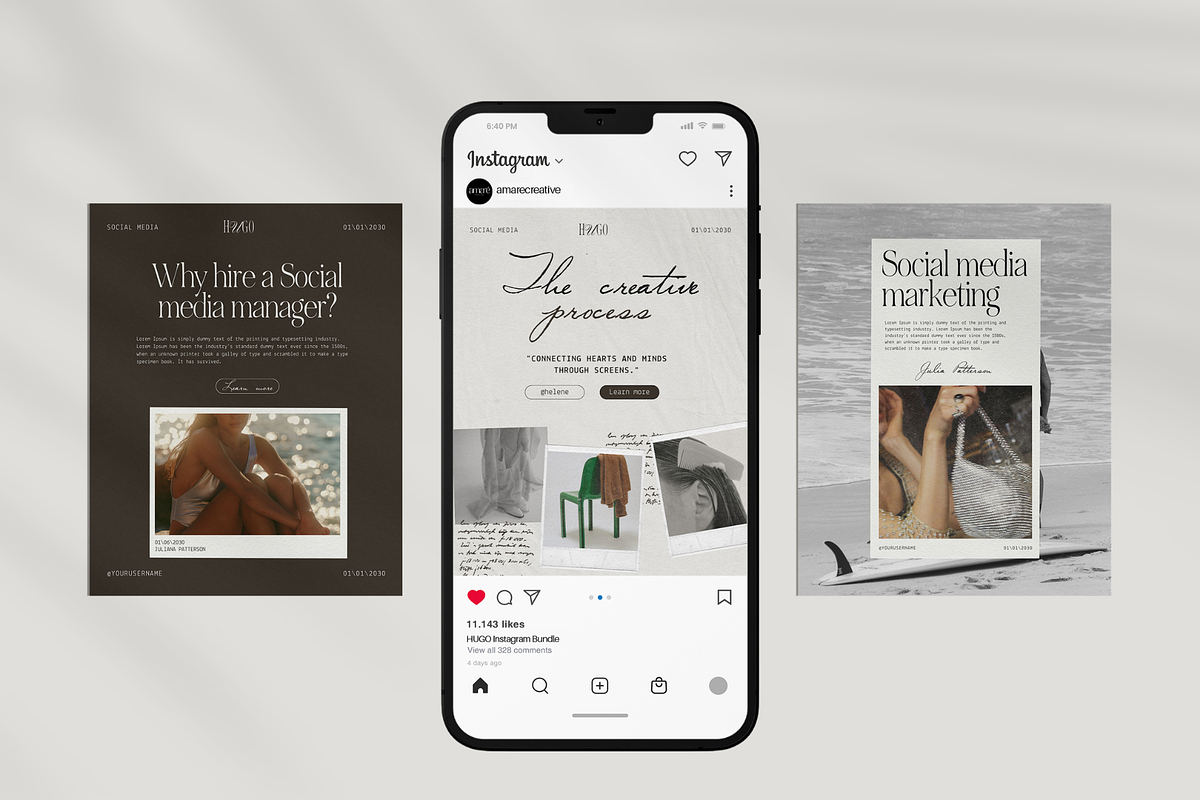 Social Media & instagram Bundle, a Social Media Template by Amaré Creative (Photo 5 of 10)
