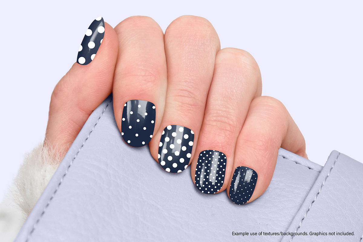 Navy and White Polka Dots, a Pattern Graphic by Julie Campbell (Photo 5 of 10)
