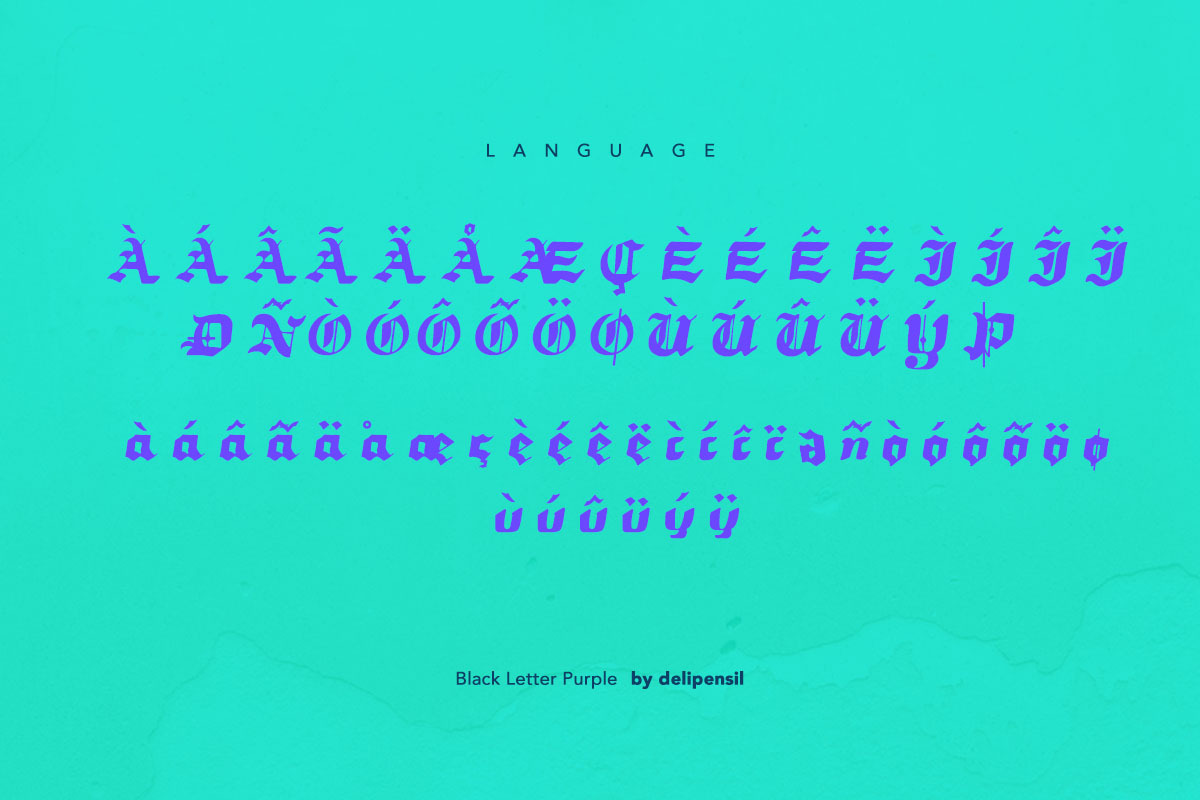Blood Regular, a Blackletter Font by delipensil (Photo 5 of 6)