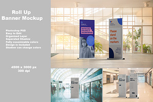 Roll Up Banner Mockup