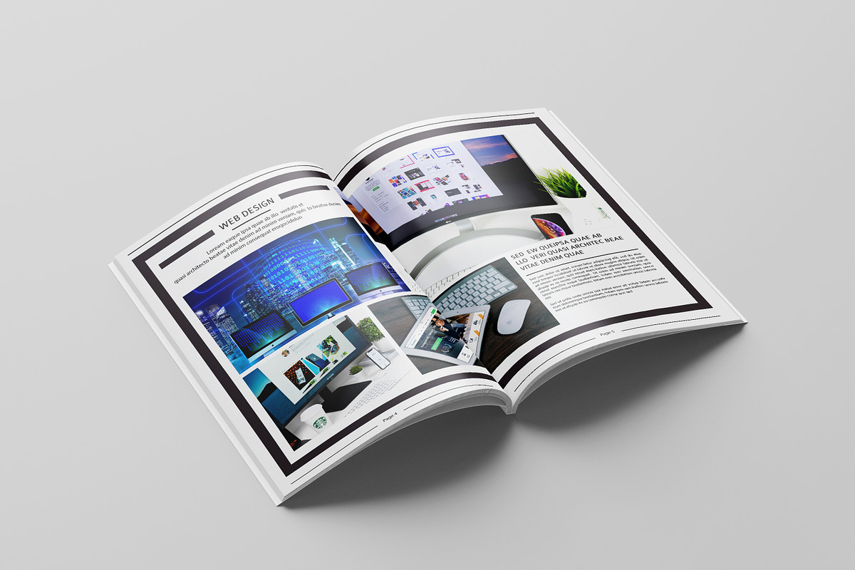 Minimal Portfolio Brochure Template, a Brochure Template by retrographix (Photo 6 of 11)