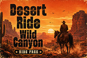 Canyon Rider, a Slab Serif Font by Wow Magic (Thumbnail 4 of 4)