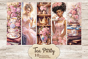 Tea Party Bookmarks | Booklover, a Food Illustration by GlamArtZhanna (Thumbnail 1 of 3)