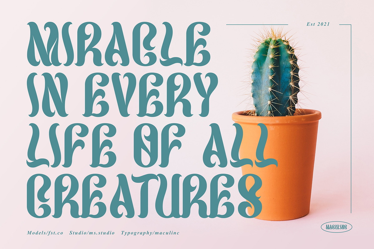 Marthias - Display Font, a Sans Serif Font by Maculinc Type (Photo 5 of 10)