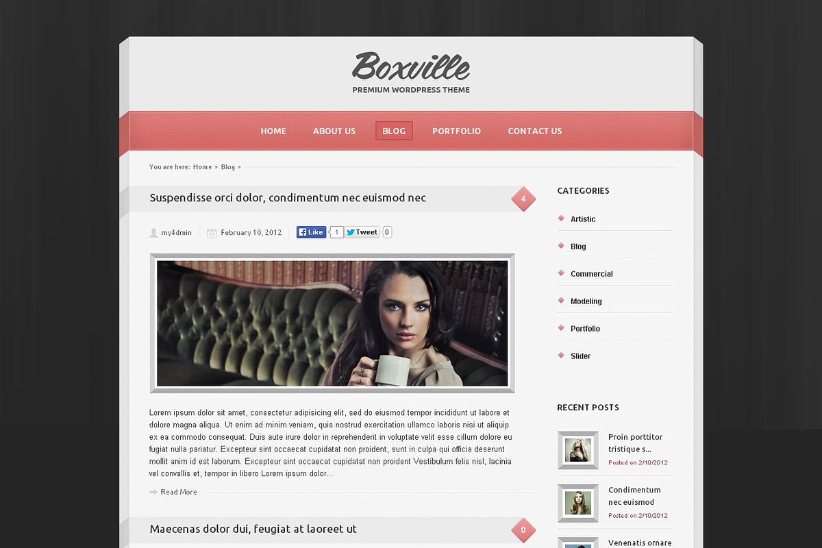 Boxville Wordpress Theme, a Websites & App Template by cssmania (Photo 3 of 5)