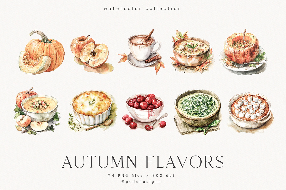 Autumn Flavors, a Food Illustration by PeDe Designs (Photo 8 of 8)