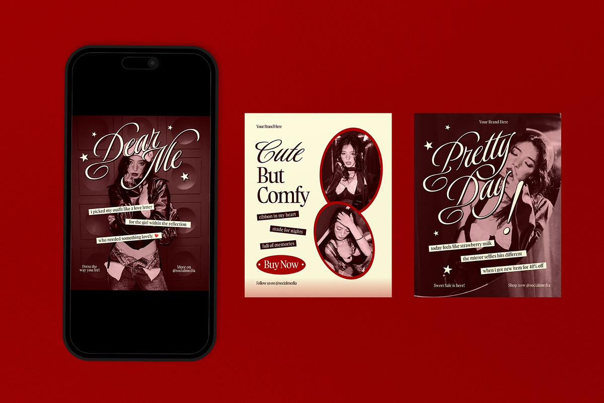 Fashion Sale Instagram Post - Figma, a Social Media Template by graphicook (Photo 3 of 3)