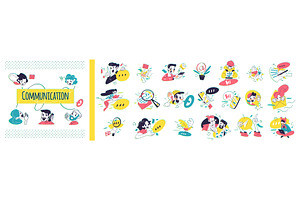 People conversation network. Student, a Person Illustration by Stock-Smart-Start