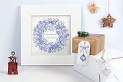 Christmas Wreaths & Decor Vector set, an Object Graphic by ON_lineart_store (Thumbnail 4 of 10)