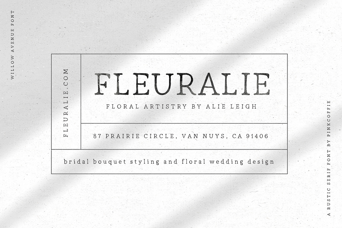 Willow Avenue | Hand lettered Serif preview 2