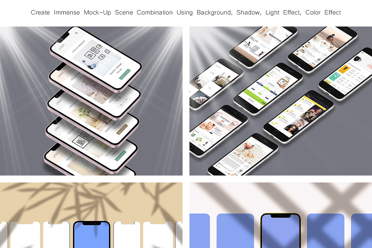 ALL 3D iPHONE MOCK-UP BUNDLE VOL-7, an iPhone Mockup by Graphicsworld125 (Photo 6 of 21)