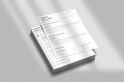 Modern CV Resume Design, a Resume Template by Graphic Template (Thumbnail 4 of 4)