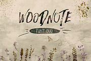 Woodnote Font Duo, a Script Font by Anna Ivanir (Thumbnail 1 of 9)