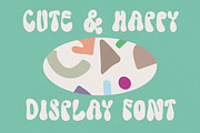 Chubby Flower - Groovy & Playful, a Font by Deeezy (Thumbnail 2 of 6)