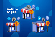 Cryptocurrency 3D Icons, an Object 3D Model by Rakata Studio (Thumbnail 3 of 7)