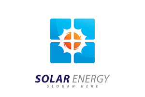 Solar energy logo design template., a Branding & Logo Template by T.Vooka
