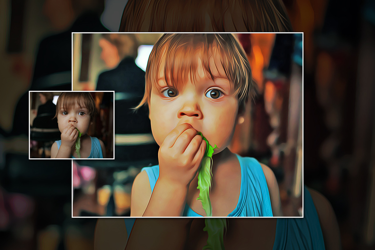 Realistic Oil Painting, an Action Add-On by U_Design (Photo 5 of 11)