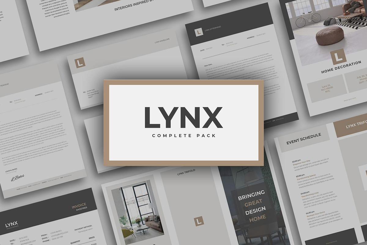 Lynx Complete Pack, a Brochure Template by SlideStation (Photo 1 of 12)